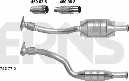 ERNST 752770 - Каталізатор autocars.com.ua