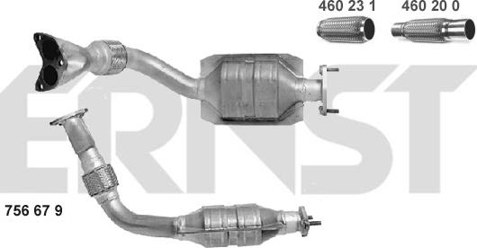 ERNST 756679 - Катализатор avtokuzovplus.com.ua