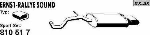 ERNST 810517 - Глушник для спортивного автомобіля autocars.com.ua