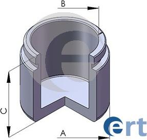 ERT 151088-C - Поршень, корпус скоби гальма autocars.com.ua