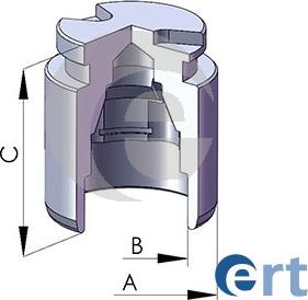 ERT 150577-C - Поршень, корпус скоби гальма autocars.com.ua