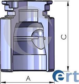 ERT 150766-C - Поршень, корпус скобы тормоза avtokuzovplus.com.ua