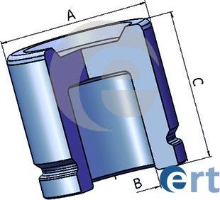 ERT 150968-C - Поршень, корпус скобы тормоза avtokuzovplus.com.ua
