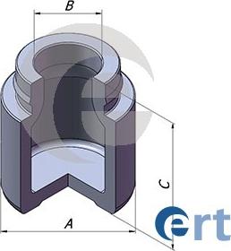 ERT 151076-C - Поршень, корпус скоби гальма autocars.com.ua