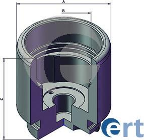 ERT 151386-C - Поршень, корпус скоби гальма autocars.com.ua