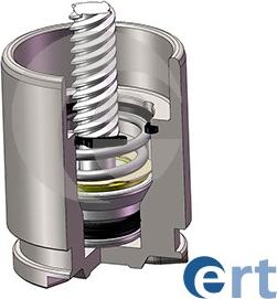 ERT 151736K - Поршень, корпус скоби гальма autocars.com.ua