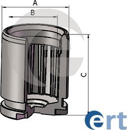 ERT 151774-C - Поршень, корпус скоби гальма autocars.com.ua