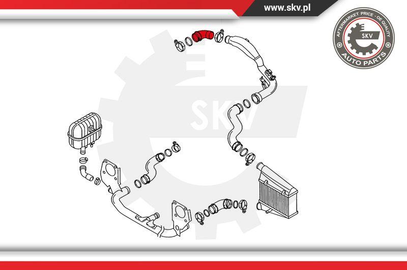 Esen SKV 24SKV029 - Трубка, нагнетание воздуха avtokuzovplus.com.ua