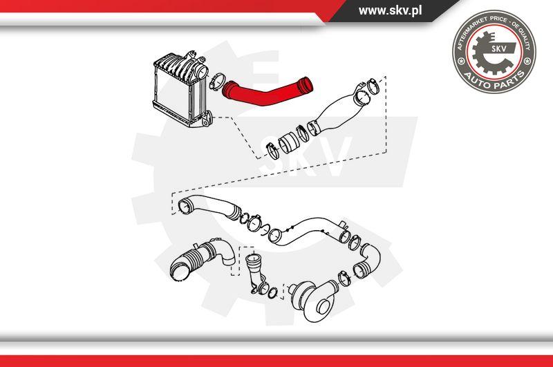 Esen SKV 24SKV035 - Трубка нагнітається повітря autocars.com.ua