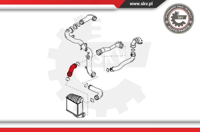 Esen SKV 24SKV041 - Трубка нагнітається повітря autocars.com.ua