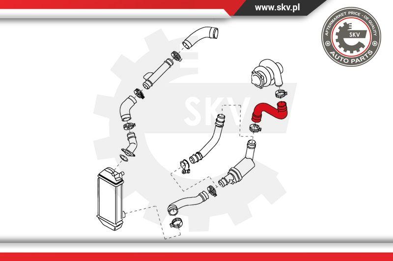 Esen SKV 24SKV087 - Трубка нагнітається повітря autocars.com.ua