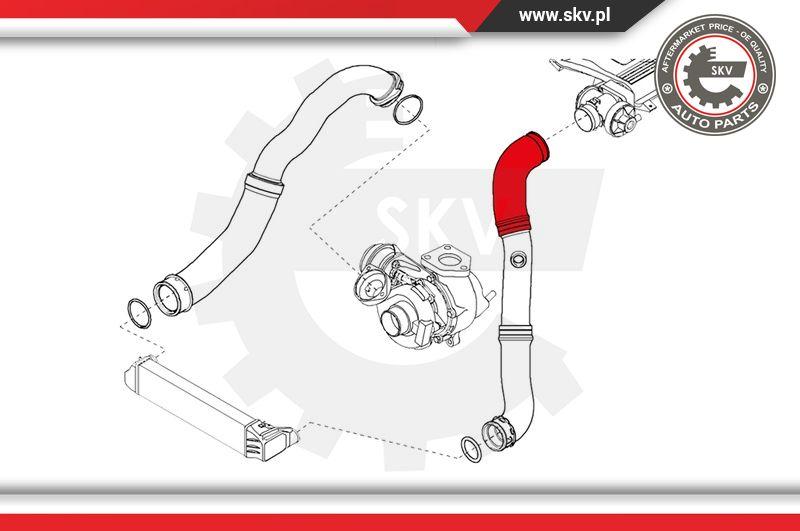 Esen SKV 24SKV147 - Трубка нагнітається повітря autocars.com.ua