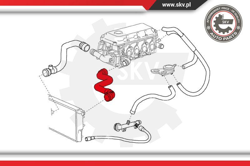 Esen SKV 24SKV201 - Шланг радіатора autocars.com.ua