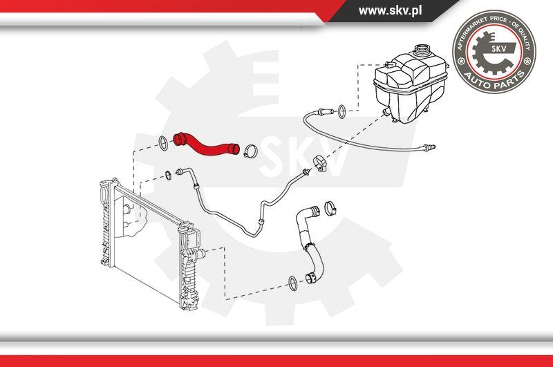 Esen SKV 24SKV290 - Шланг радіатора autocars.com.ua