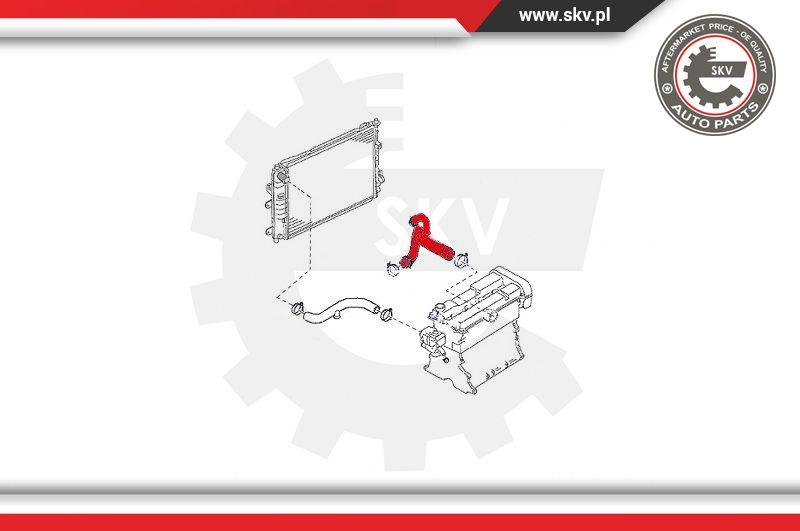 Esen SKV 24SKV316 - Шланг радіатора autocars.com.ua