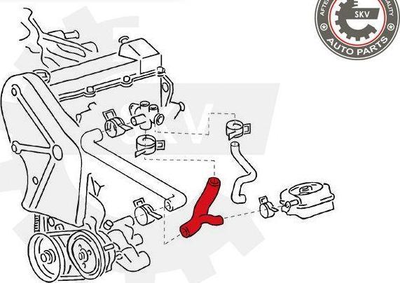Esen SKV 24SKV326 - Шланг радіатора autocars.com.ua
