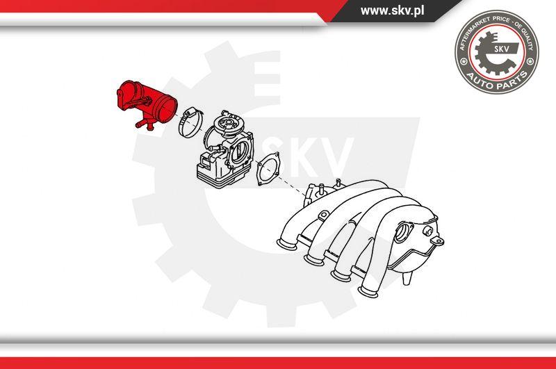 Esen SKV 24SKV500 - Рукав повітрозабірника, повітряний фільтр autocars.com.ua