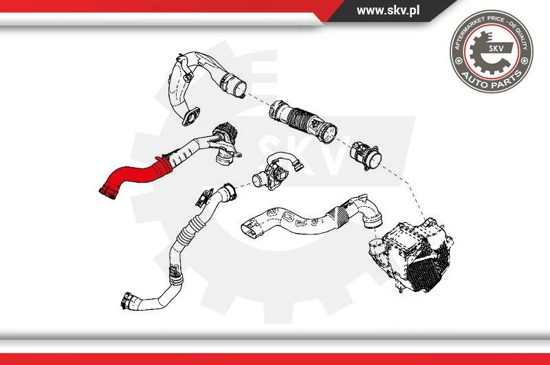 Esen SKV 24SKV832 - Трубка нагнітається повітря autocars.com.ua