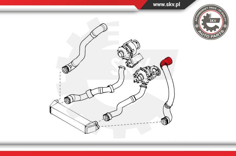 Esen SKV 43SKV027 - Трубка нагнітається повітря autocars.com.ua