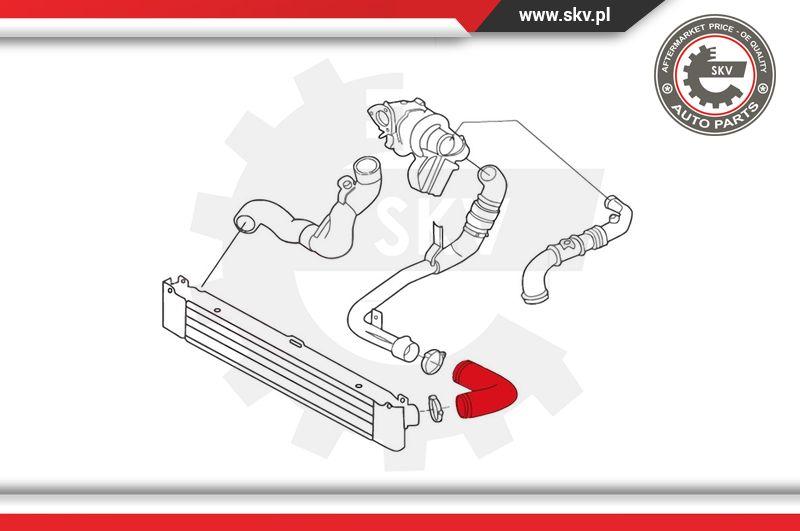Esen SKV 43SKV066 - Трубка, нагнетание воздуха avtokuzovplus.com.ua