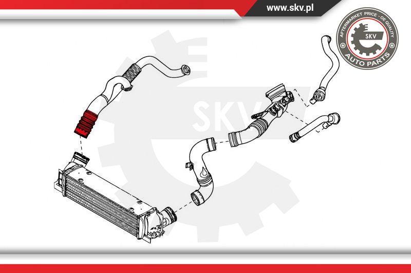 Esen SKV 43SKV085 - Трубка нагнітається повітря autocars.com.ua