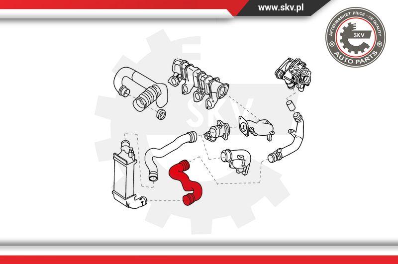 Esen SKV 43SKV089 - Трубка нагнітається повітря autocars.com.ua