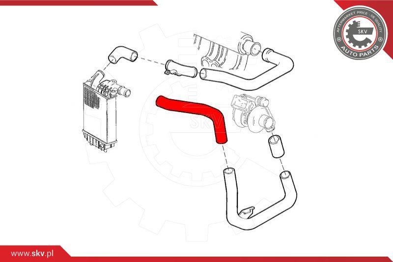 Esen SKV 43SKV205 - Трубка нагнітається повітря autocars.com.ua