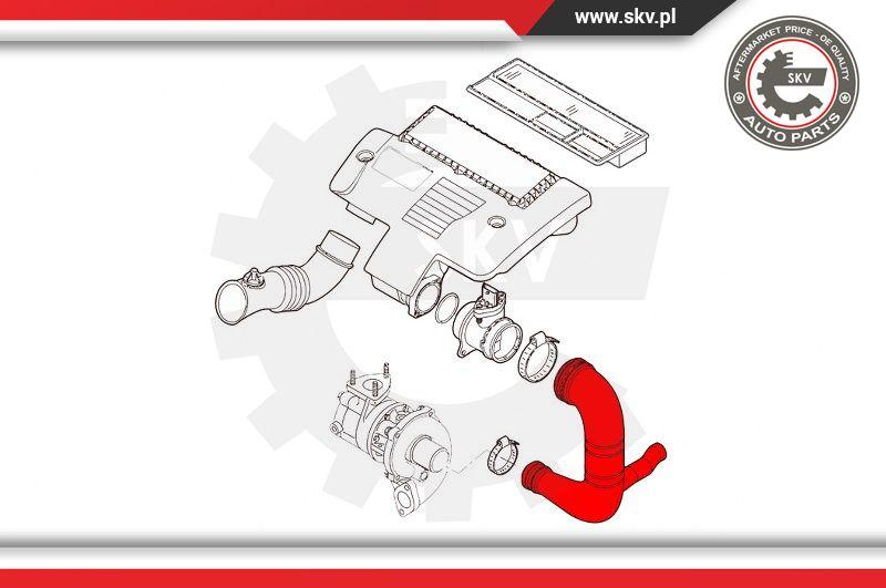 Esen SKV 43SKV228 - Трубка нагнітається повітря autocars.com.ua