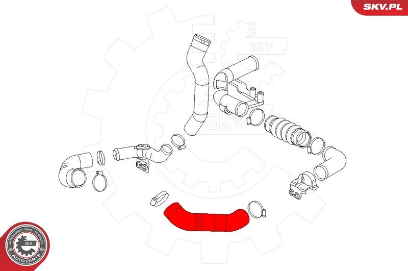 Esen SKV 43SKV378 - Трубка нагнітається повітря autocars.com.ua