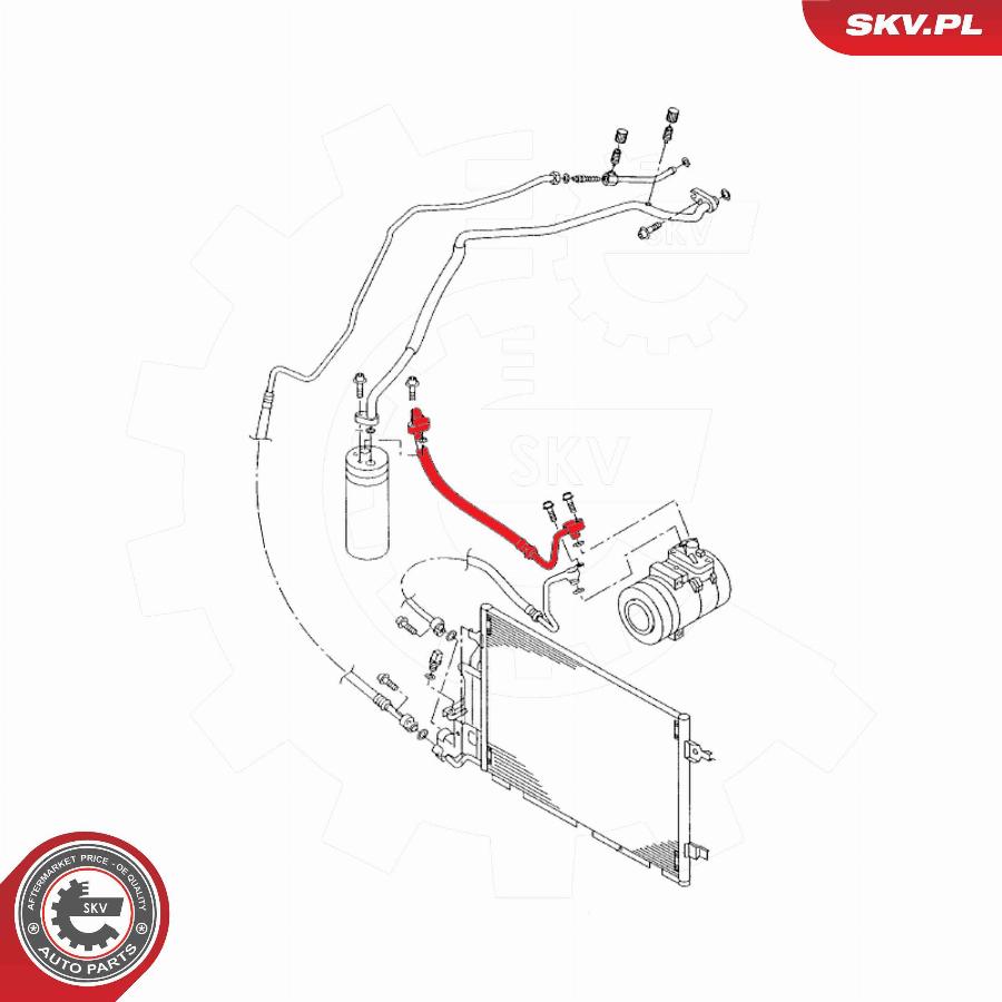 Esen SKV 43SKV564 - Трубопровід високого / низького тиску, кондиціонер autocars.com.ua