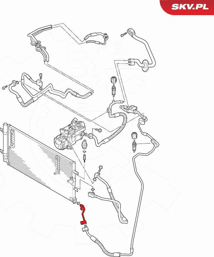 Esen SKV 43SKV577 - Трубопровід високого / низького тиску, кондиціонер autocars.com.ua