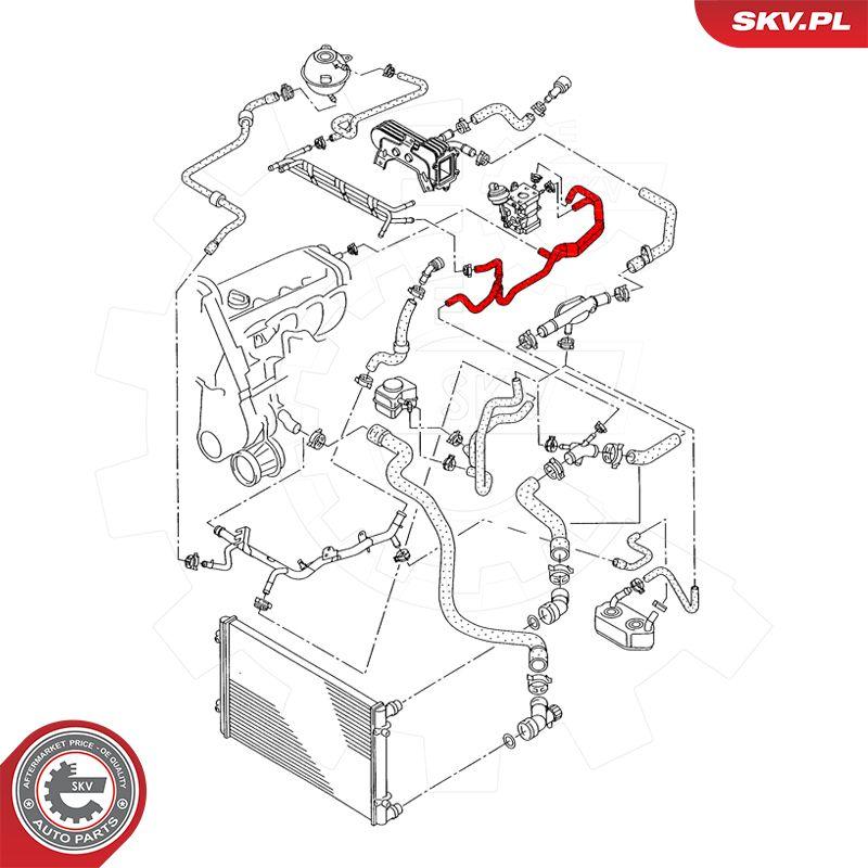 Esen SKV 43SKV607 - Трубка охолоджуючої рідини autocars.com.ua