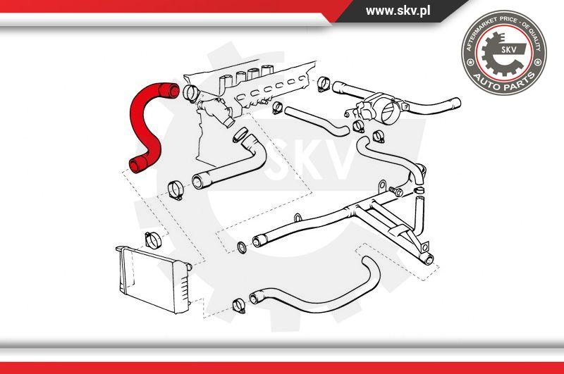 Esen SKV 43SKV707 - Шланг радіатора autocars.com.ua