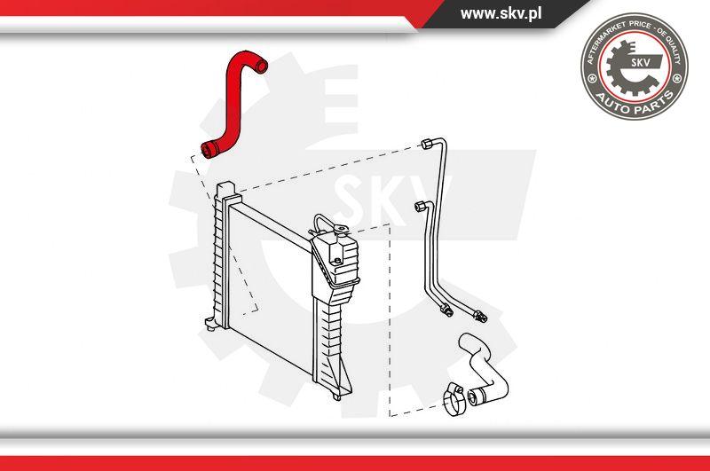 Esen SKV 43SKV714 - Шланг радиатора avtokuzovplus.com.ua
