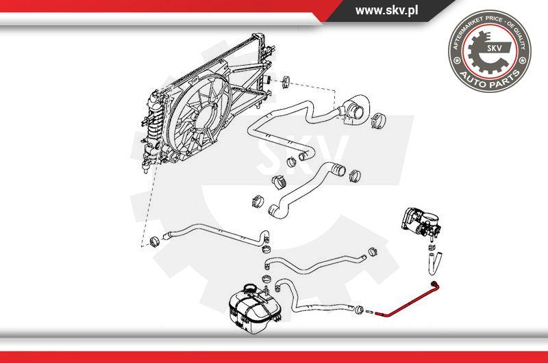 Esen SKV 43SKV726 - Шланг радіатора autocars.com.ua