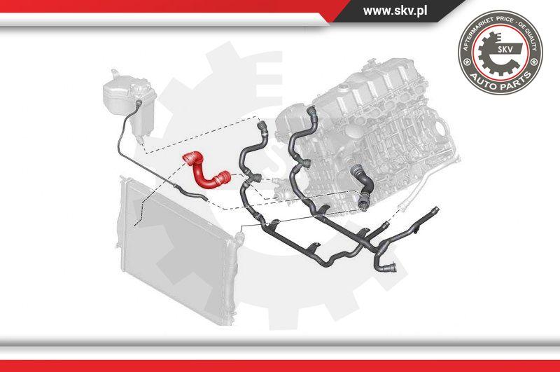 Esen SKV 43SKV737 - Шланг радіатора autocars.com.ua