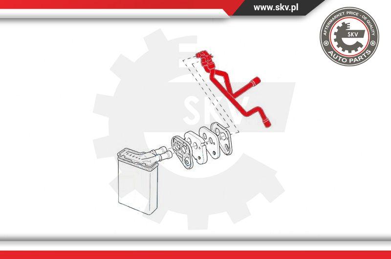 Esen SKV 43SKV808 - Шланг, теплообмінник - опалення autocars.com.ua