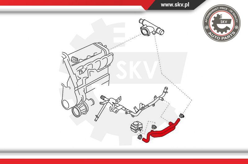 Esen SKV 43SKV812 - Шланг, теплообмінник - опалення autocars.com.ua