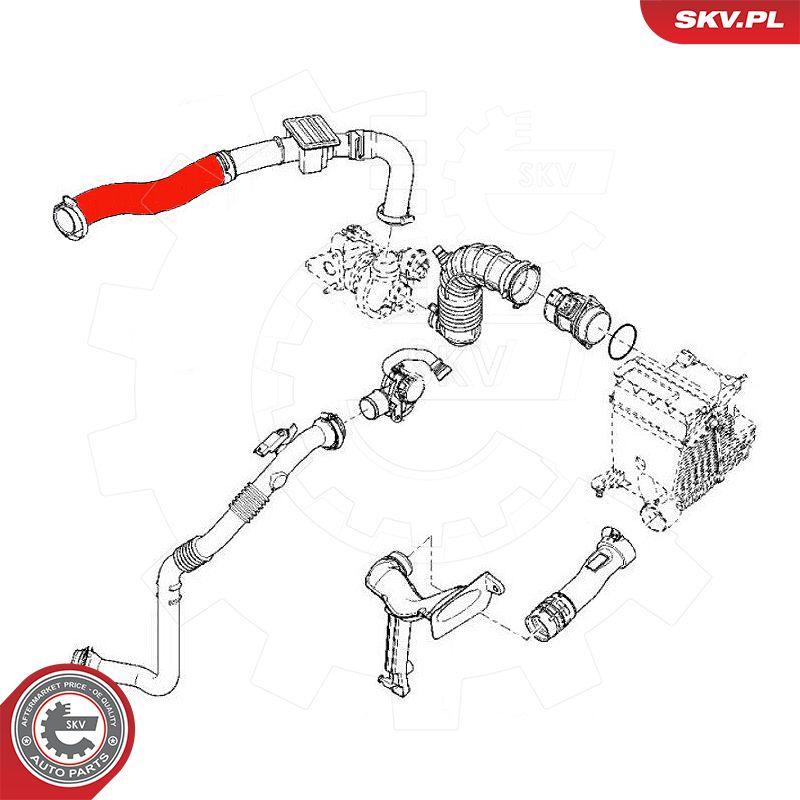 Esen SKV 54SKV024 - Трубка нагнітається повітря autocars.com.ua