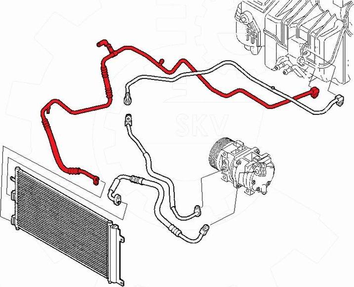 Esen SKV 54SKV613 - Трубопровід високого / низького тиску, кондиціонер autocars.com.ua