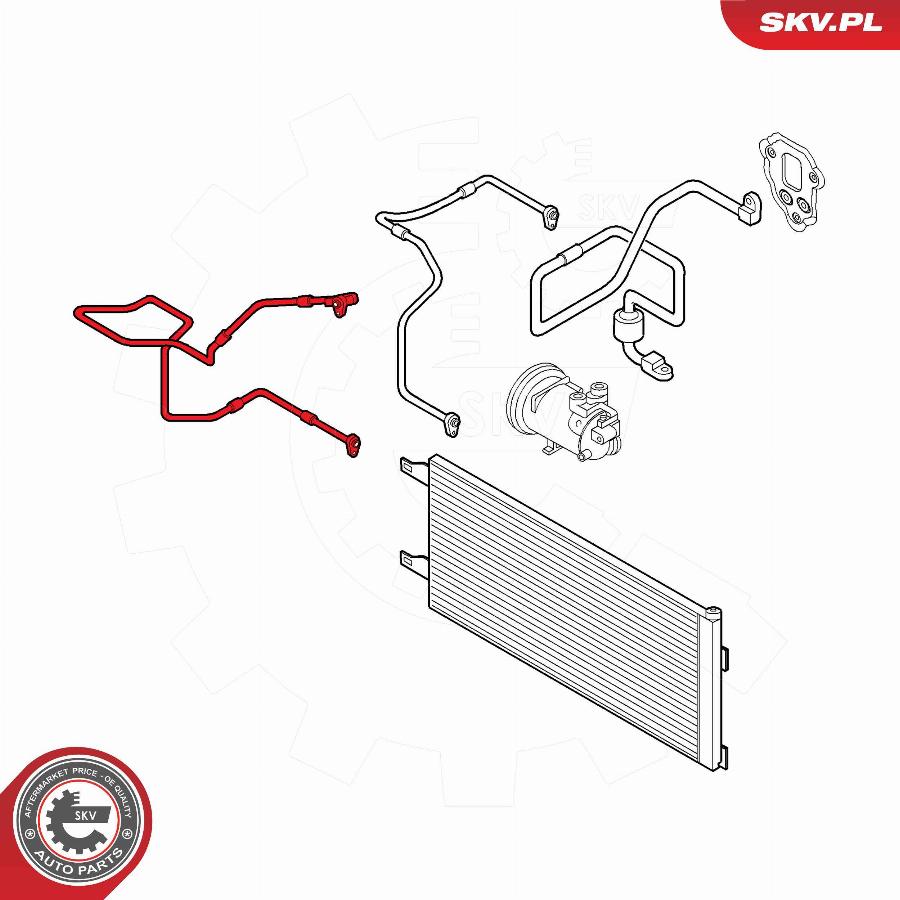 Esen SKV 54SKV614 - Трубопровід високого / низького тиску, кондиціонер autocars.com.ua