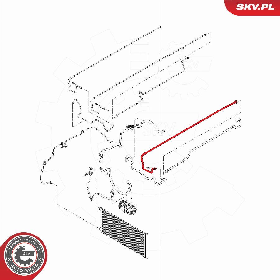 Esen SKV 54SKV618 - Трубопровод высокого / низкого давления, кондиционер avtokuzovplus.com.ua