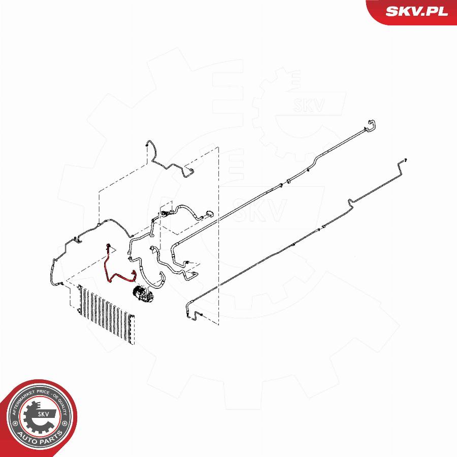 Esen SKV 54SKV619 - Трубопровод высокого / низкого давления, кондиционер avtokuzovplus.com.ua