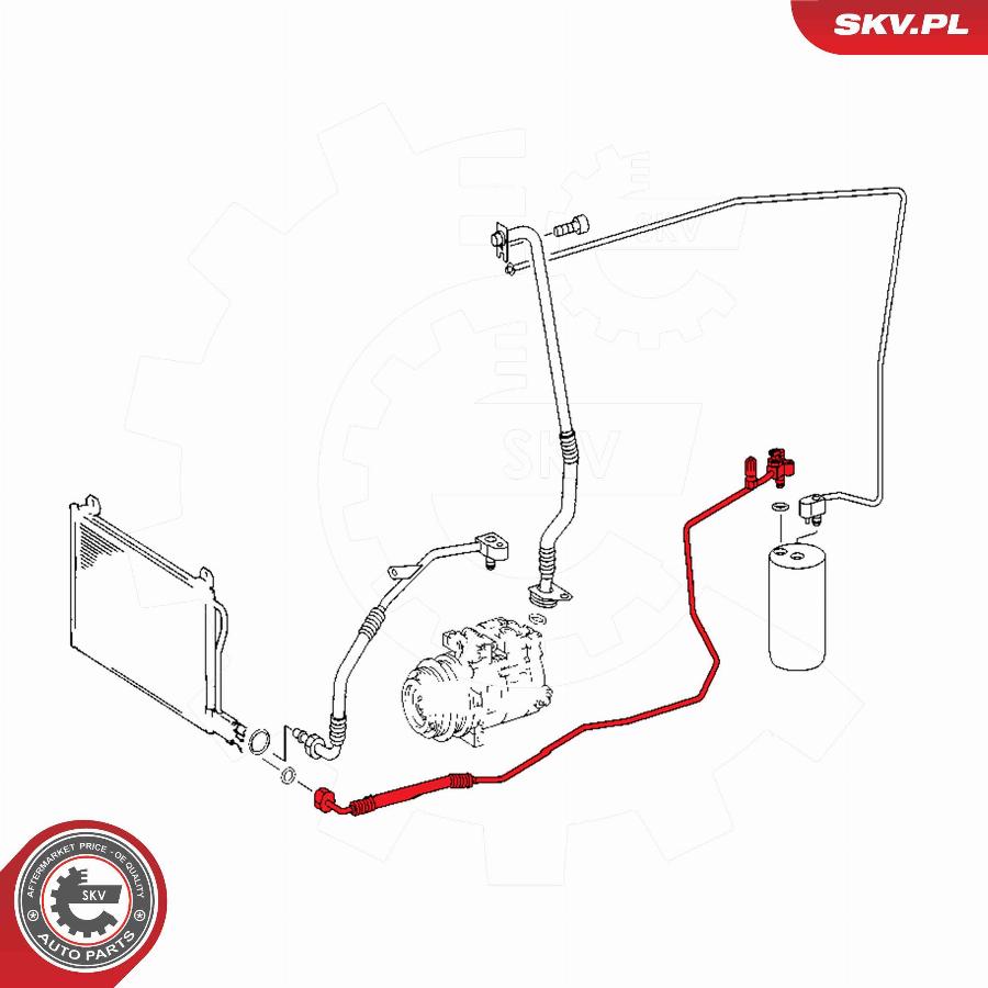 Esen SKV 54SKV645 - Трубопровід високого / низького тиску, кондиціонер autocars.com.ua