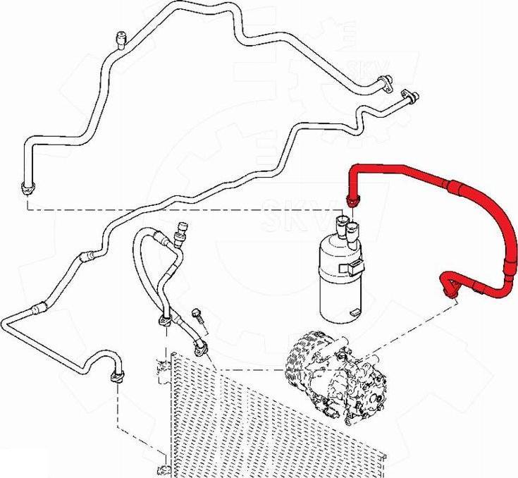 Esen SKV 54SKV650 - Трубопровід високого / низького тиску, кондиціонер autocars.com.ua