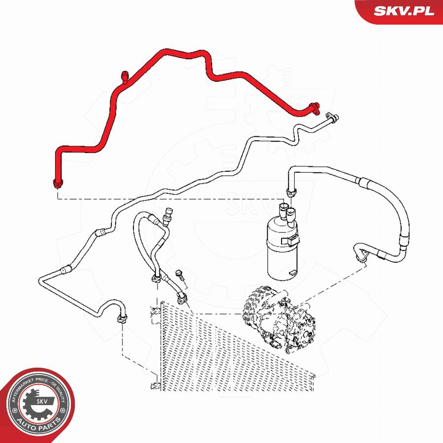 Esen SKV 54SKV649 - Трубопровід високого / низького тиску, кондиціонер autocars.com.ua