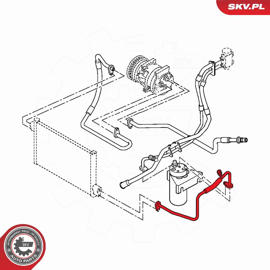 Esen SKV 54SKV660 - Трубопровід високого / низького тиску, кондиціонер autocars.com.ua