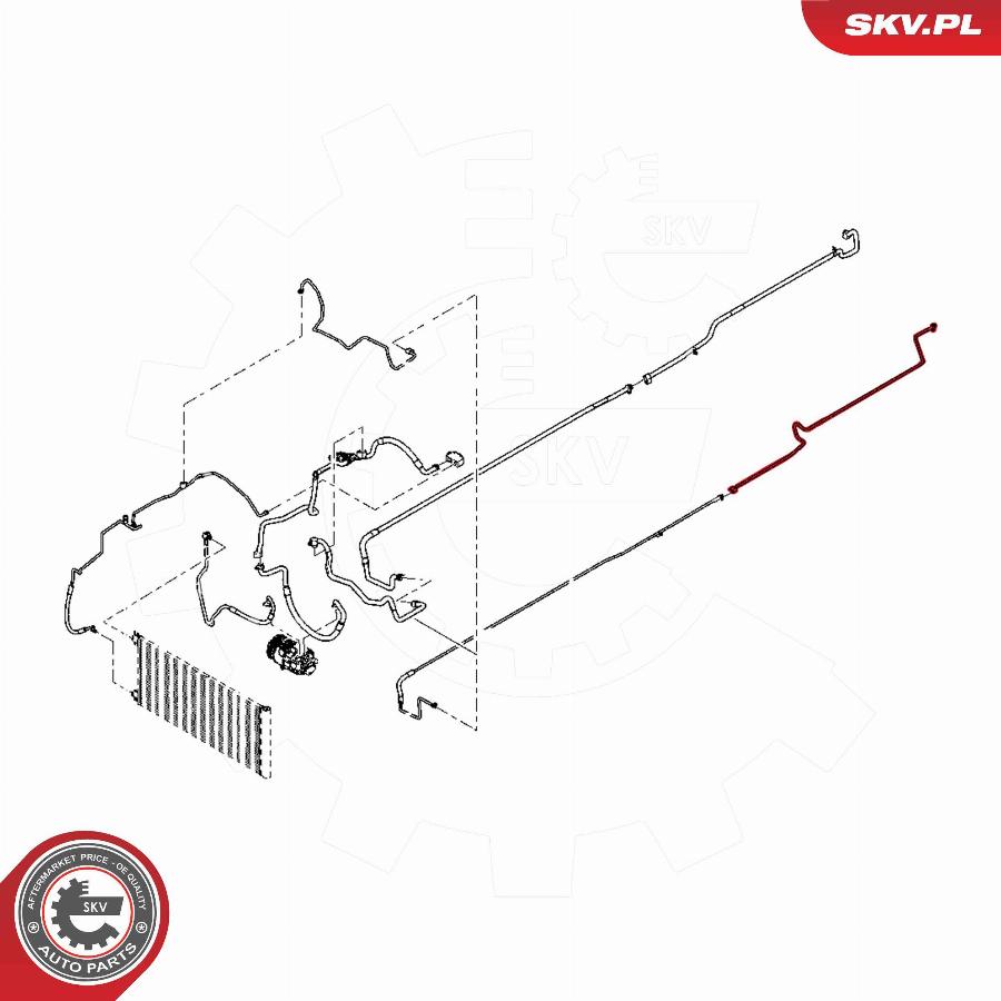 Esen SKV 54SKV663 - Трубопровод высокого / низкого давления, кондиционер avtokuzovplus.com.ua