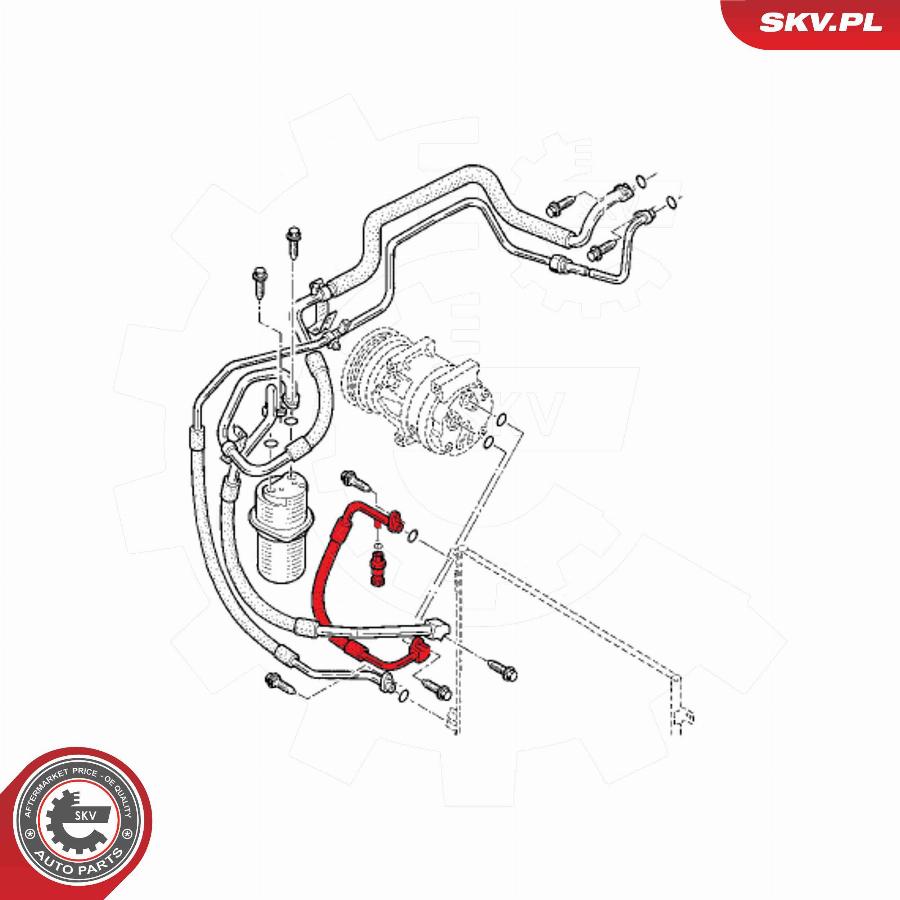 Esen SKV 54SKV674 - Трубопровод высокого / низкого давления, кондиционер avtokuzovplus.com.ua