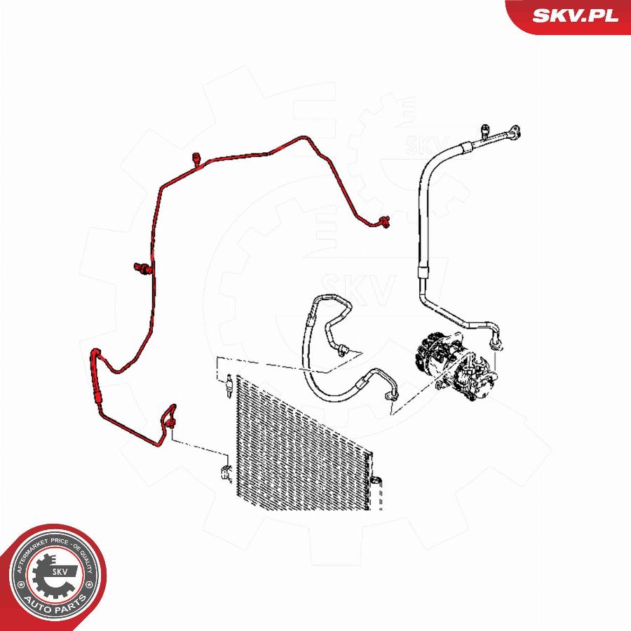 Esen SKV 54SKV683 - Трубопровід високого / низького тиску, кондиціонер autocars.com.ua